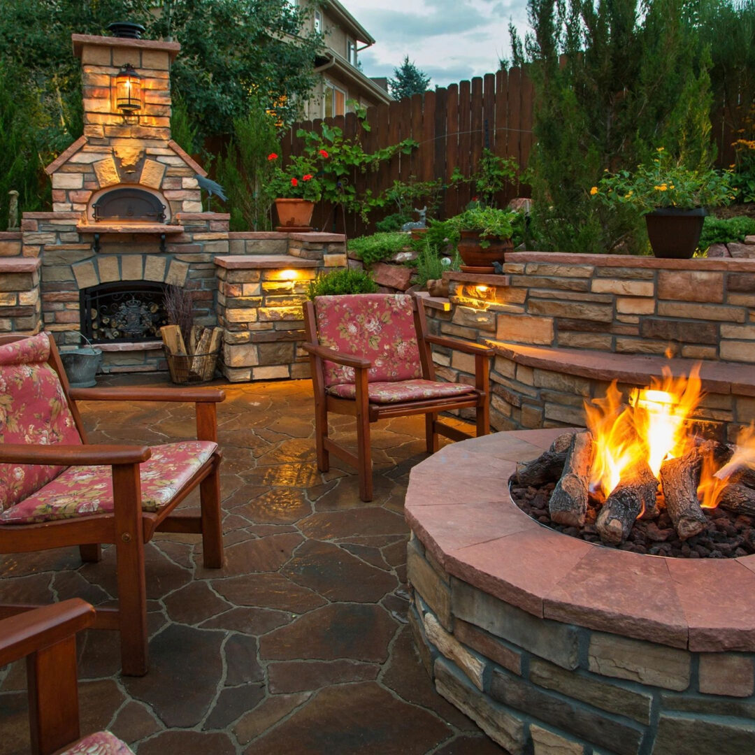 Anderson Masonry outdoor living space