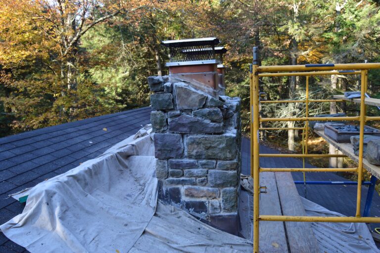 Stone Chimney Rebuilding