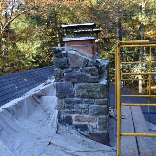 Stone Chimney Rebuilding