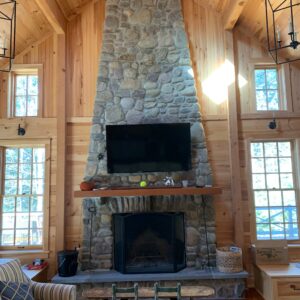 Great Room Fireplace: Natural Field Stone